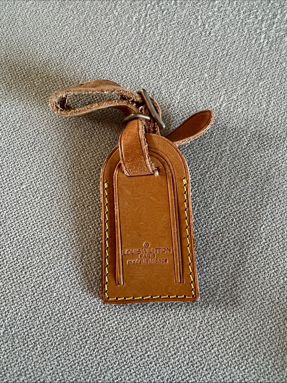 Authentic Louis Vuitton Small Luggage Tag